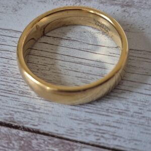 Size 12.5 Gold Tungsten Carbide Men's Ring